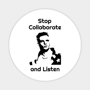 Vanilla Ice Stop Collaborate and Listen Rap Hip Hop Magnet